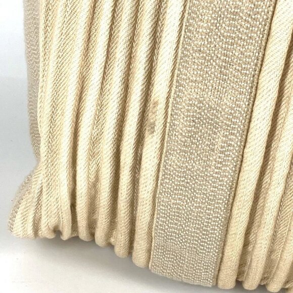 HERMES Kabas Calicut Tote Bag Shoulder Bag Leather/Canvas Beige/Brown - Picture 4 of 16